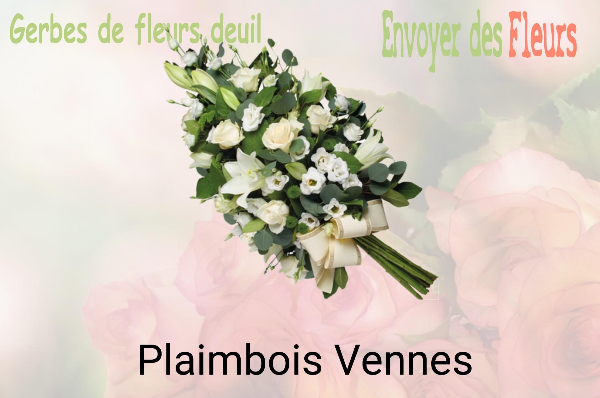 Gerbe de fleurs de deuil livrée à Plaimbois-Vennes